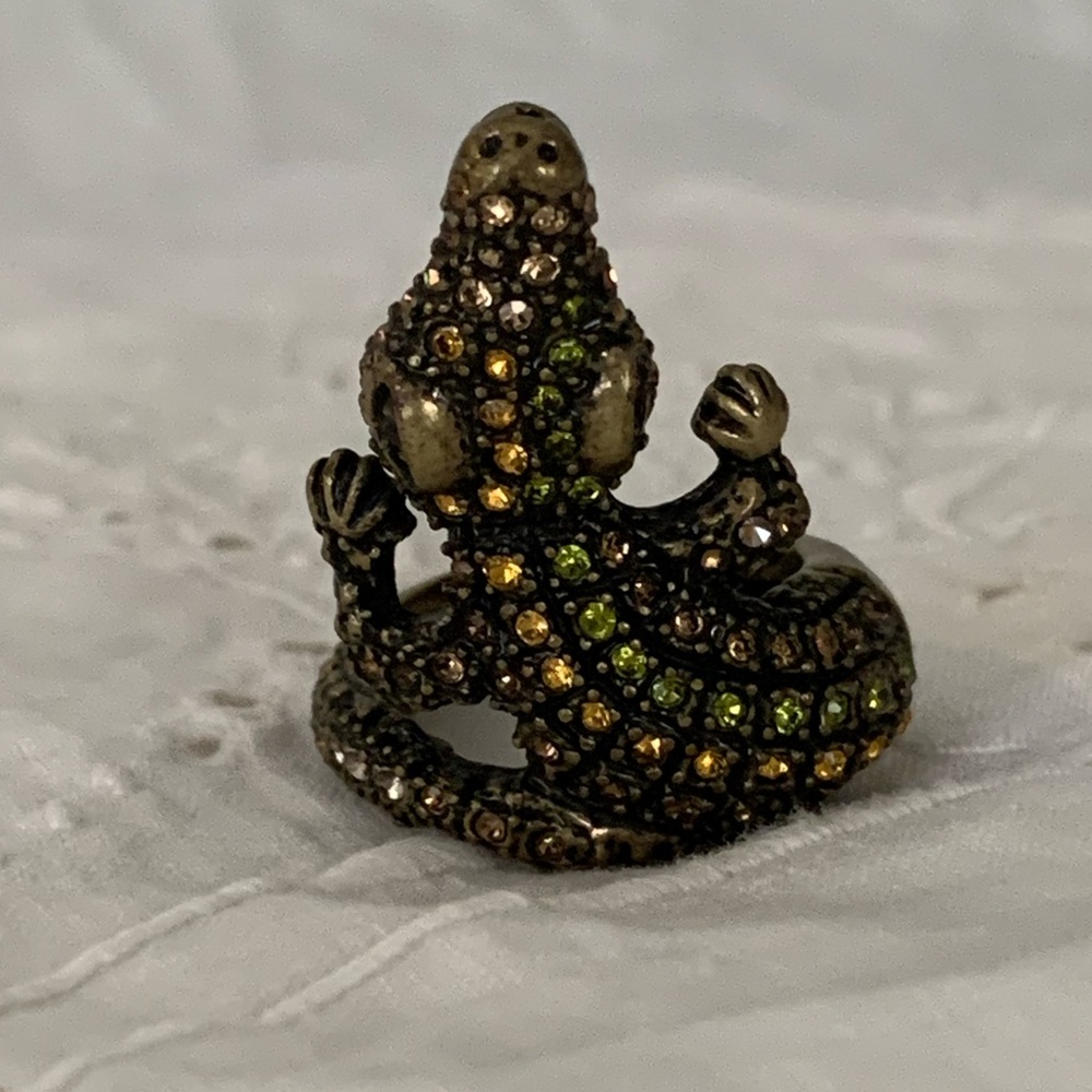 Bronze Alligator Gem ring size 7 1/2